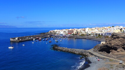Teneriffa mit blick auf den Atlantik und La Palma, Playa San Juan