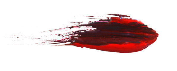 Abstract background oil paint stroke with space for your own tex. colorful oil paint stroke on white paper background