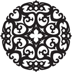 Ornate Circular Medallion Design vector
