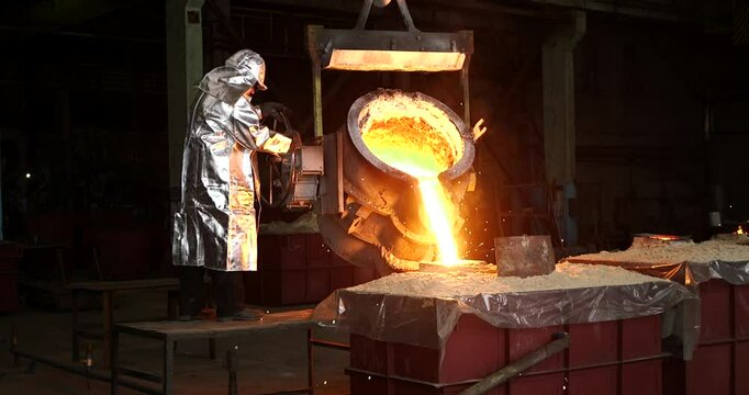 Molten metal. Aluminium foundry. Master alloys manufacturing	