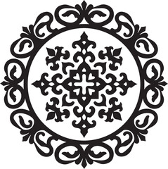 Ornate Circular Medallion Design vector