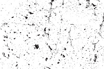 Abstract grunge black and white distressed texture overlay effect vector design element