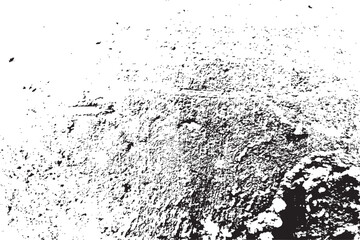 Abstract grunge black and white distressed texture overlay effect vector design element