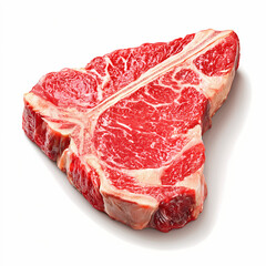Tbone Steak realistic image on white background