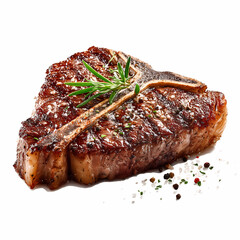 Tbone Steak realistic image on white background