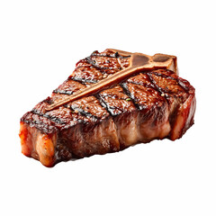 Tbone Steak realistic image on white background