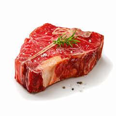 Tbone Steak realistic image on white background