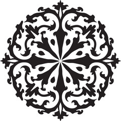 Ornate Circular Medallion Design vector