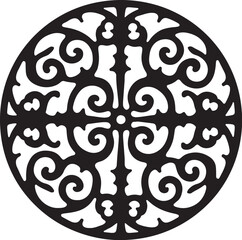 Ornate Circular Medallion Design vector