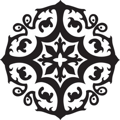 Ornate Circular Medallion Design vector