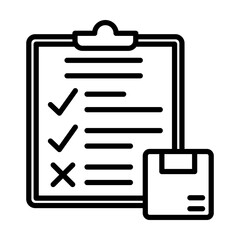 Inspection Checklist Quality Single icon