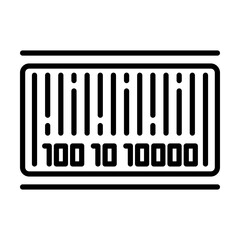Serial Number Production Identification Code Single icon
