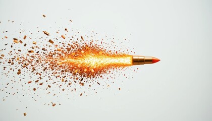 fire bullets flying in the air