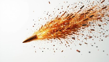 fire bullets flying in the air