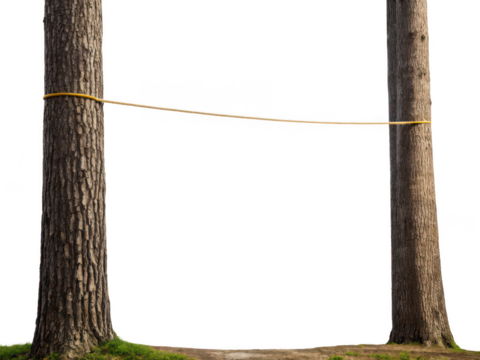 Slackline png slackline png balancing sport png outdoor sport png fitness equipment png adventure sport png balance training png rope sport png transparent background image