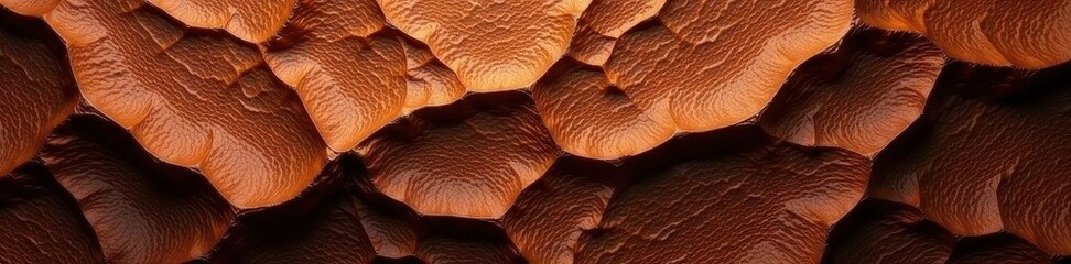 Deep brown creases, rough surface, high detail texture, high resolution, brown background
