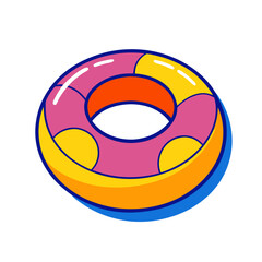 Vector illustration of an eye icon symbol for web design