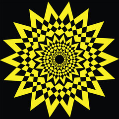 Abstract kaleidoscope background Beautiful kaleidoscope seamless pattern