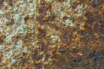 Dark light red rusty metal plate. Grunge texture. Rusty metal background. Rusty orange texture. Rust