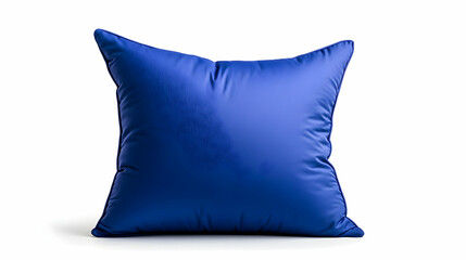 Blue pillow for neck isolated on transparent background