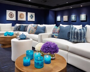 Cozy living room decor modern apartment interior design urban setting contemporary viewpoint relaxation concept