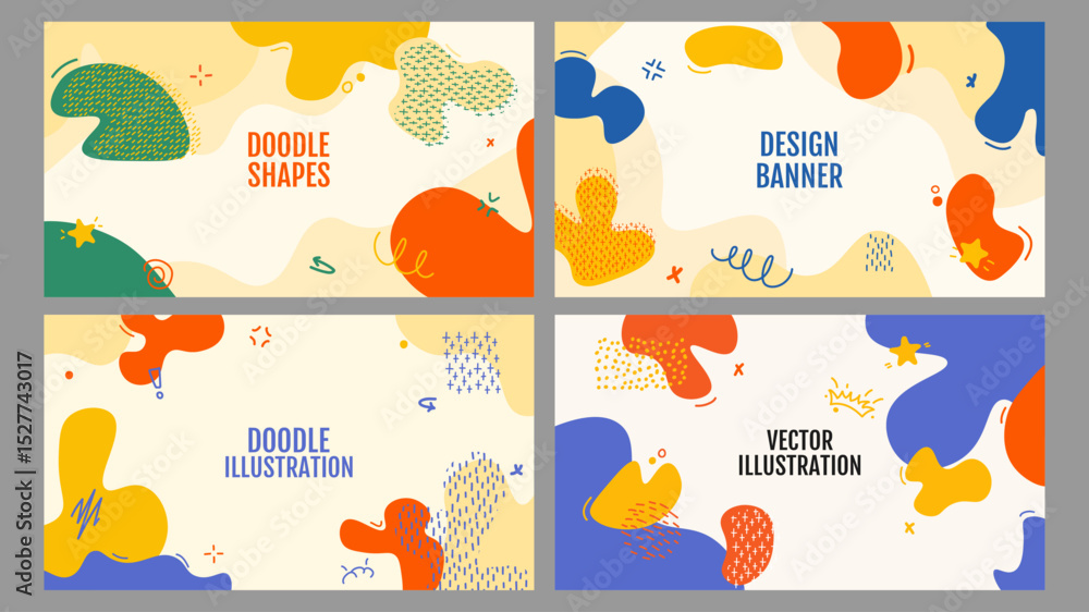 Poster vector illustration. abstract modern flat style background. dynamic composition of drawn fluid twist