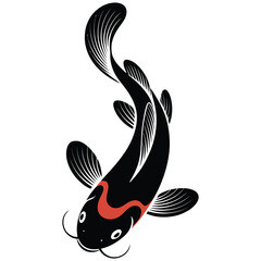 vector illustration of a fish