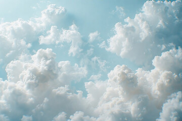 Fototapeta premium Clouds Floating in the Blue