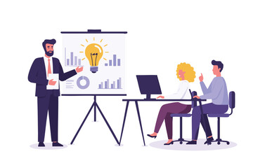 Innovative Business Strategies Brainstorming, Presentation, and Collaborative Teamwork for Success