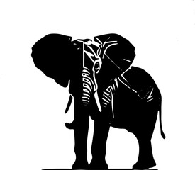 silhoutte elephant 