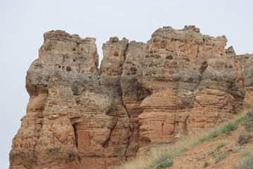 Topography similar to the surface of Mars, formed by volcanic rocks.
