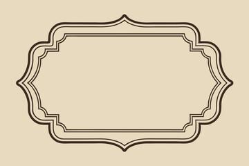 Vintage vector set of ornate floral frames and borders for labels, tags, and card designs