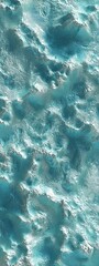 Abstract, vibrant blue and white textures resembling water or waves create a dynamic visual effect, evoking a sense of movement and fluidity.