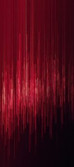 A striking abstract image featuring vertical red lines that create a sense of depth and rhythm against a dark background.