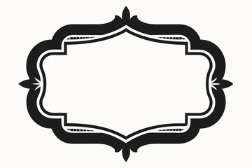 Vector set illustration of vintage decorative frame, label, border, and tag design elements