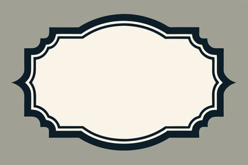 Retro scrapbook design set: vintage lace frame label with blank paper and map elements