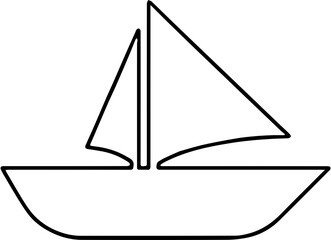 sailing boat for fishing, sightseeing, having fun together on the river and sea