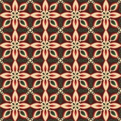Fototapeta premium Ethnic Oriental Ikat Seamless Pattern Traditional Design for Background, Carpet, Wallpaper, Clothing, Wrapping, Batik, Fabric, Kebaya, JPEG Illustration. Embroidery Style