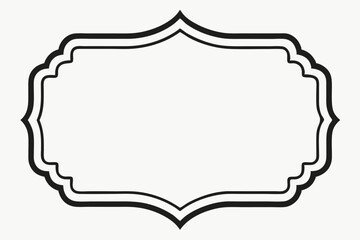 Set of vintage label and abstract frame vector illustrations