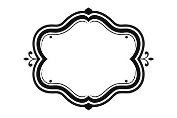 Decorative vintage floral frame border vector with ornate design elements