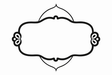 Vintage vector frames and borders for text with flowers, hearts, and speech bubble designs