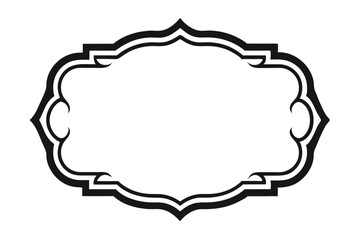 Vintage vector set of round floral frames with ornate decoration, perfect for labels, invitations, or card designs