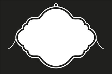 Here's a retro Christmas card illustration set featuring festive snowflakes, a Christmas tree, and ornaments within decorative frame designs