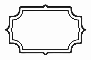 A vintage wooden frame with a blank sign provides empty space for your message, a perfect vector illustration for decoration or advertising