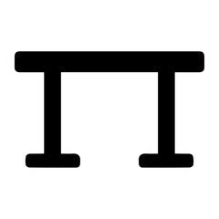 Simple Minimalist Table Icon Design Clean Vector Illustration