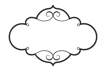 Decorative vector speech bubbles with floral accents and cloud shapes for text