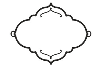 Vector set of vintage labels and speech bubbles with decorative frames for diverse designs