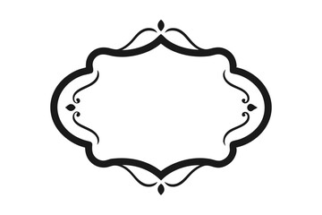 Golden vintage frame vector design set with floral ornament for cards and invitations