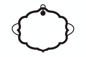 Vector illustration set of vintage blank labels, tags, and frames on a white background, perfect for design elements or decoration