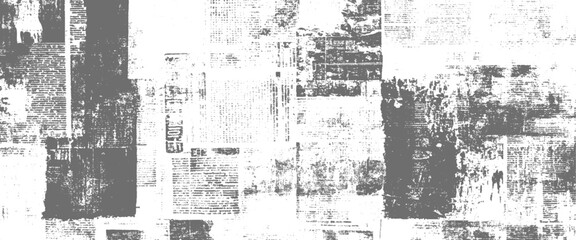 Vector newspaper or magazine clippings
